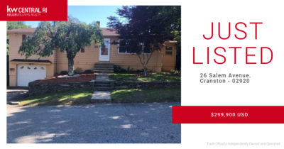 Just Listed Home for Sale in Cranston