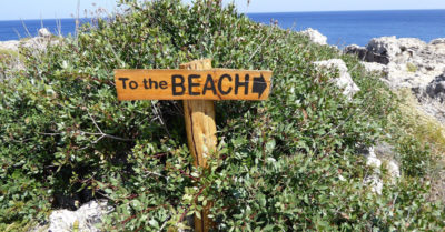 to the Beach sign coastal real estate